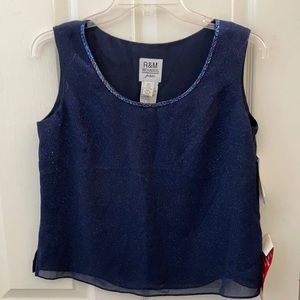 FINAL MARKDOWN R & m Richards evening top 6p brand new